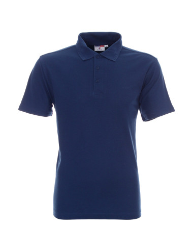 Promostars Men`s POLO COTTON DARK BLUE print embroidery silkscreen