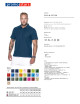 Promostars POLO Męska COTTON CIEMNY NIEBIESKI nadruk haft sitodruk