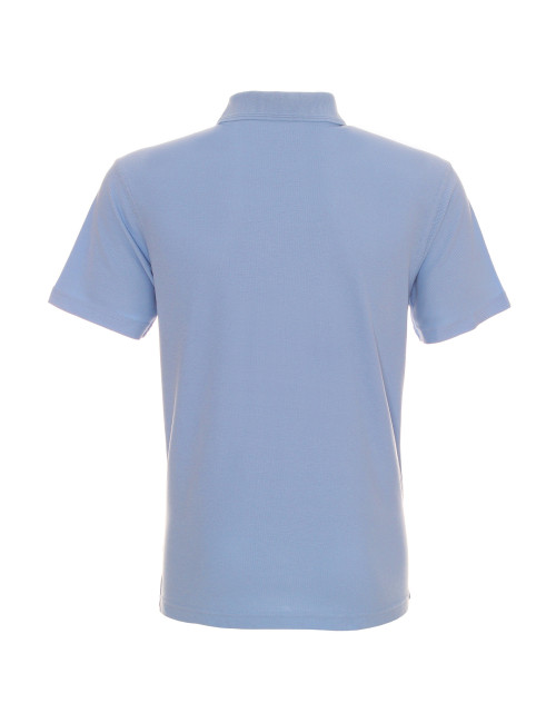 Promostars POLO Herren COTTON BLUE mit Stickerei und Siebdrucklogo