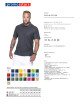 Promostars POLO Męska COTTON CIEMNY SZARY MELANŻ nadruk haft sitodruk