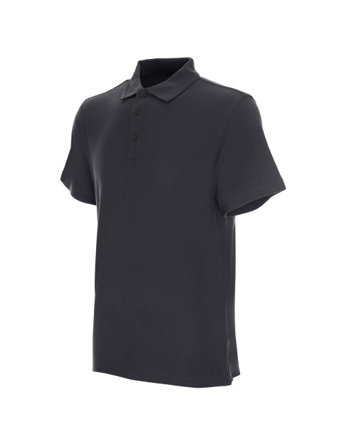 Promostars Men`s POLO COTTON GRAY embroidery DTG print silkscreen logo