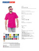 Polo męskie cotton różowy Promostars