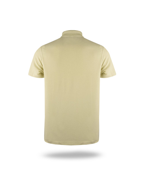 Promostars POLO Men`s COTTON BEIGE LATTE Embroidery Printing Logo Screen Printing