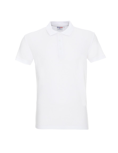Promostars POLO Herren COTTON SLIM WHITE Aufdruck, Siebdruck, Logo, Stickerei