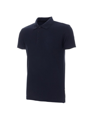 Promostars Men`s POLO COTTON SLIM NAVY Embroidery Screen Print Logo
