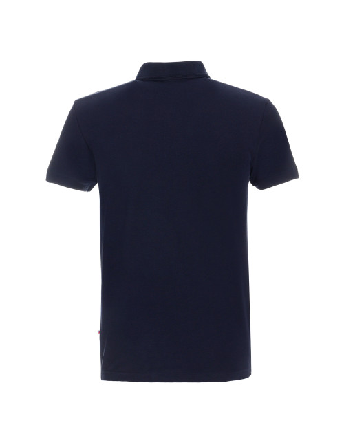 Promostars Men`s POLO COTTON SLIM NAVY Embroidery Screen Print Logo