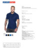 2Slim-Poloshirt aus Baumwolle für Herren, marineblau von Promostars