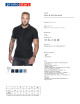 Promostars POLO Męska COTTON SLIM CZARNY haft nadruk sitodruk logo