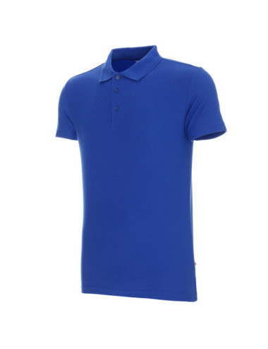 Herren-Poloshirt aus Baumwolle, schmal, kornblumenblau, Promostars