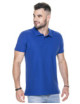 2Herren-Poloshirt aus Baumwolle, schmal, kornblumenblau, Promostars