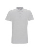 Promostars Men`s POLO COTTON SLIM LIGHT GRAY MELANGE embroidery logo print