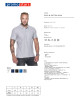 Promostars Men`s POLO COTTON SLIM LIGHT GRAY MELANGE embroidery logo print