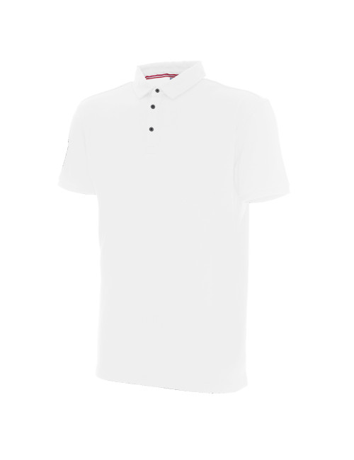CRIMSON CUT POLO Herren COAST WHITE Stickerei DTG-Logo-Siebdruck
