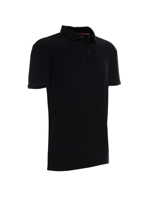 CRIMSON CUT POLO Męska COAST CZARNY haft nadruk logo sitodruk transfer