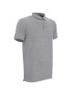 CRIMSON CUT POLO Men`s COAST LIGHT GRAY MELANGE DTF print logo embroidery