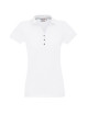 CRIMSON CUT POLO Damska LADIES' COAST BIAŁY haft nadruk logo sitodruk