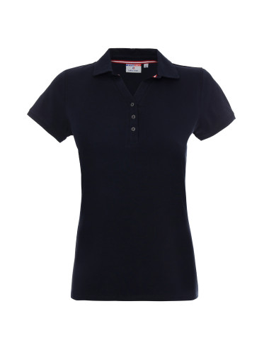 CRIMSON CUT POLO Damska LADIES' COAST GRANATOWY haft sitodruk logo