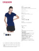 CRIMSON CUT POLO Damen LADIES` COAST NAVY BLUE Stickerei, Siebdruck-Logo