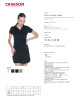 CRIMSON CUT POLO Damen LADIES` COAST BLACK Stickdruck, Siebdrucklogo