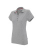 CRIMSON CUT POLO Damska LADIES' COAST JASNY SZARY MELANŻ haft sitodruk