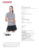 CRIMSON CUT POLO Damska LADIES' COAST JASNY SZARY MELANŻ haft sitodruk