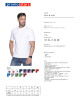 Promostars Men`s POLO LINE WHITE/LIGHT GRAY silkscreen logo embroidery print