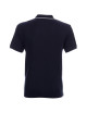 Promostars Men`s POLO LINE NAVY/WHITE embroidery silkscreen logo print
