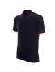 Promostars Men`s POLO LINE NAVY/RED embroidery screen printing DTF print