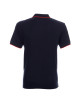 Promostars POLO Herren LINE MARINEBLAU/ROT Stickerei Siebdruck DTF-Druck