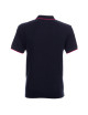 Promostars POLO Men`s LINE NAVY/PINK DTG print silkscreen logo