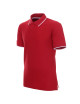 Promostars Men`s POLO LINE RED/WHITE embroidery print DTF silkscreen