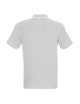 Promostars POLO Herren LINE LIGHT GREY MELANGE/WHITE Stickerei-Siebdruck-Logo