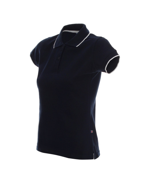 Promostars POLO Women`s LADIES` LINE NAVY/WHITE embroidery logo print