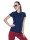 Women`s polo ladies` line navy/red Promostars