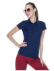 2Poloshirt für Damen in Marineblau/Rot von Promostars