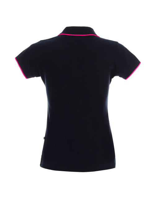 Promostars POLO Women`s LADIES` LINE NAVY/PINK logo embroidery