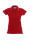 Damen-Polo-Damenlinie rot/weiß Promostars