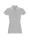 Women`s polo ladies` line light gray melange/white Promostars