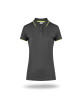 Promostars Women`s POLO LADIES` LINE GREY/FLUO GREEN embroidery print
