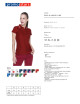 Promostars POLO Women`s LADIES` LINE BURGUNDY/WHITE embroidery logo print