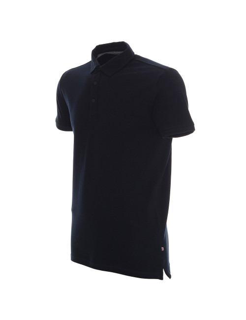 CRIMSON CUT POLO Herren MARS MARINEBLAU/WEISS Stickerei-Siebdruck-Logodruck