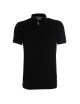 CRIMSON CUT POLO Herren-POLO MARS BLACK/WHITE mit gesticktem Siebdrucklogo