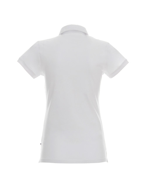 Promostars POLO Women`s VENUS WHITE/NAVY embroidery print silkscreen logo