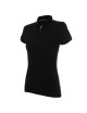 CRIMSON CUT POLO Ladies VENUS BLACK/WHITE DTG print logo embroidery