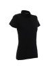 CRIMSON CUT POLO Damen VENUS SCHWARZ/WEISS DTG-Druck-Sticklogo