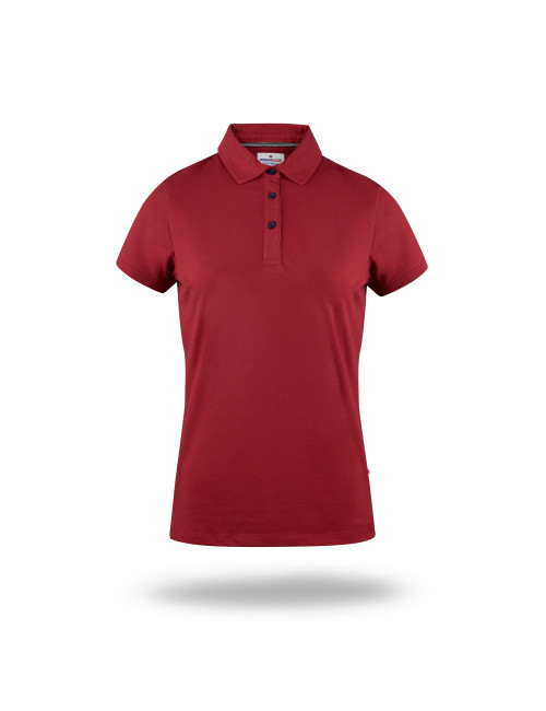 Promostars Women`s POLO VENUS DARK RED/NAVY embroidery print