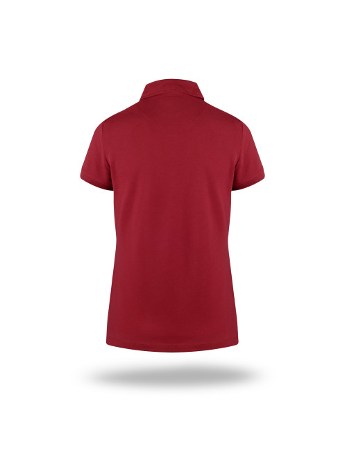 Promostars Women`s POLO VENUS DARK RED/NAVY embroidery print