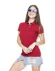 Promostars POLO Damska VENUS CIEMNO CZERWONY/GRANATOWY haft nadruk