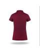 CRIMSON CUT POLO Damska VENUS CZERWONE WINO/CZARNY haft nadruk logo