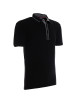CRIMSON CUT POLO Herren VISITOR BLACK DTG-Druck, Siebdruck, Logo-Stickerei